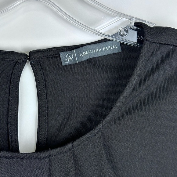 Women's 3/4 Sleeve Pleat Neck & Back w/ Key Hole Back Closure Blouse - Picture 2 of 6